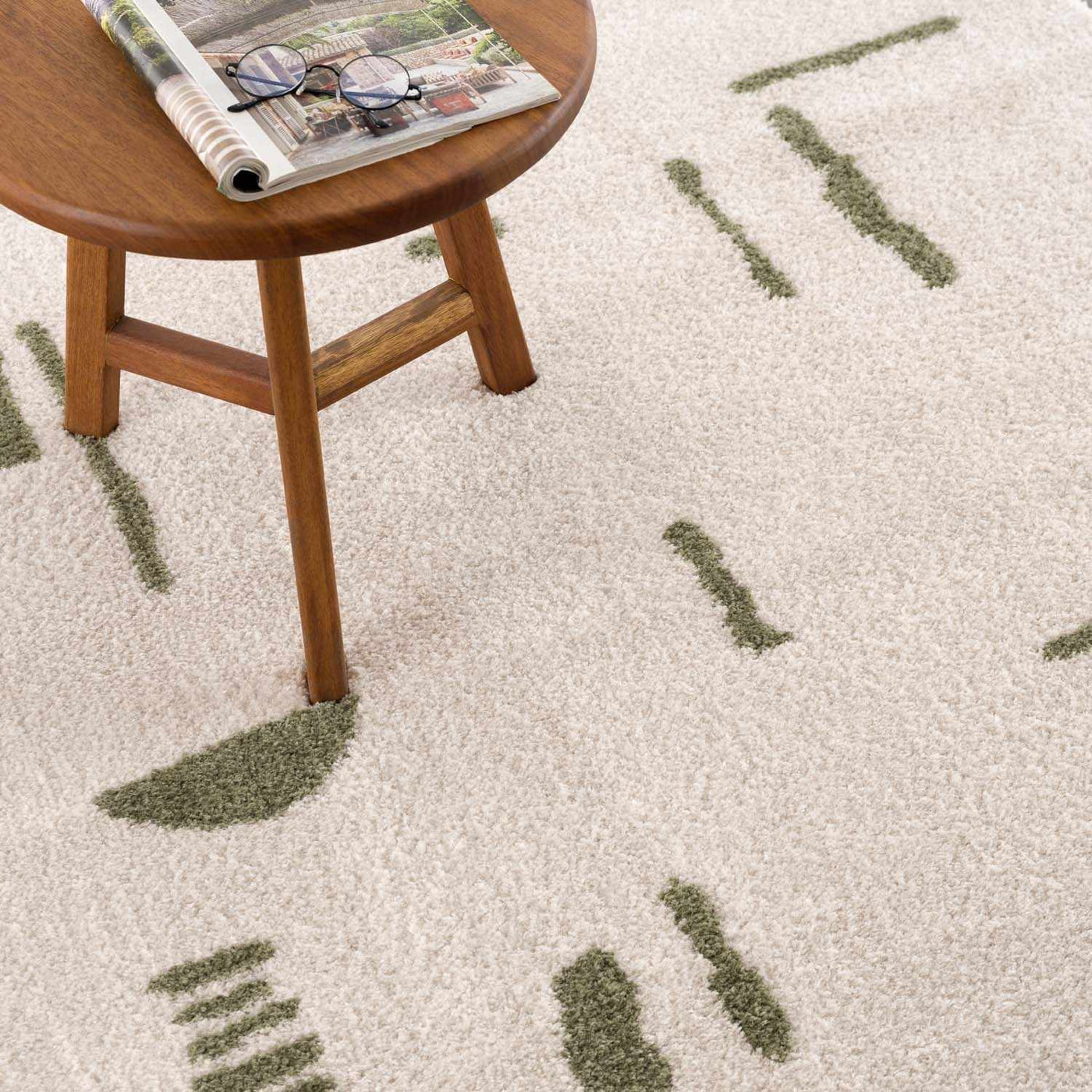 Azriel Green Washable Area Rug by Boutique Rugs