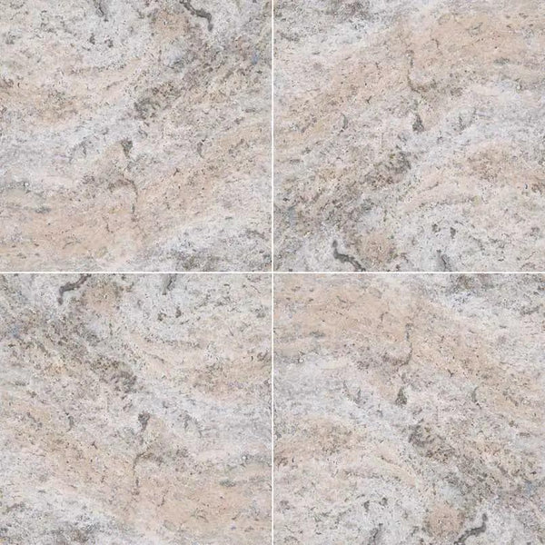 Silver Travertine Honed Tiles 18x18