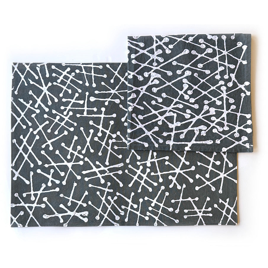 Tsvimbo Gray Placemats - Set of 2, photo 3 of 4