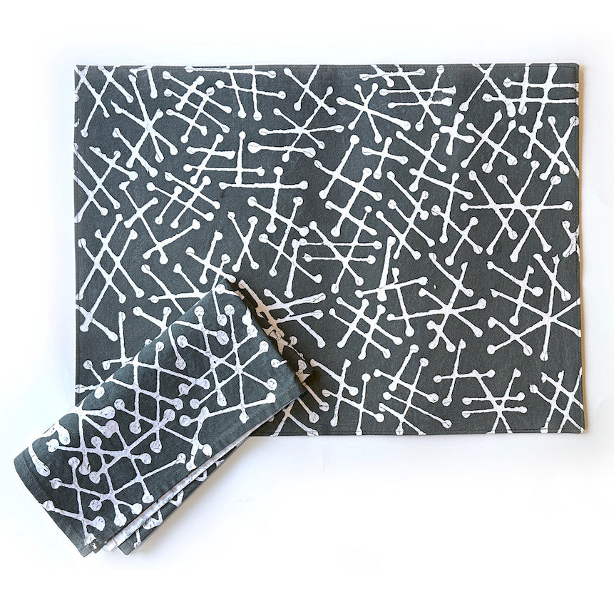 Tsvimbo Gray Placemats - Set of 2, photo 4 of 4