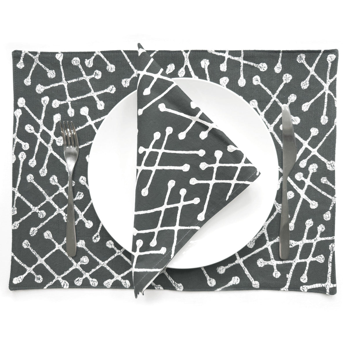 Tsvimbo Gray Placemats - Set of 2