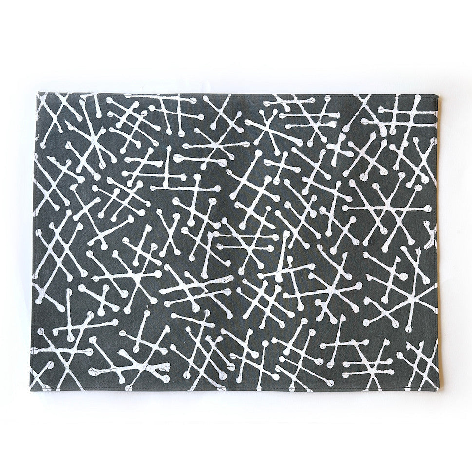 Tsvimbo Gray Placemats - Set of 2, photo 2 of 4
