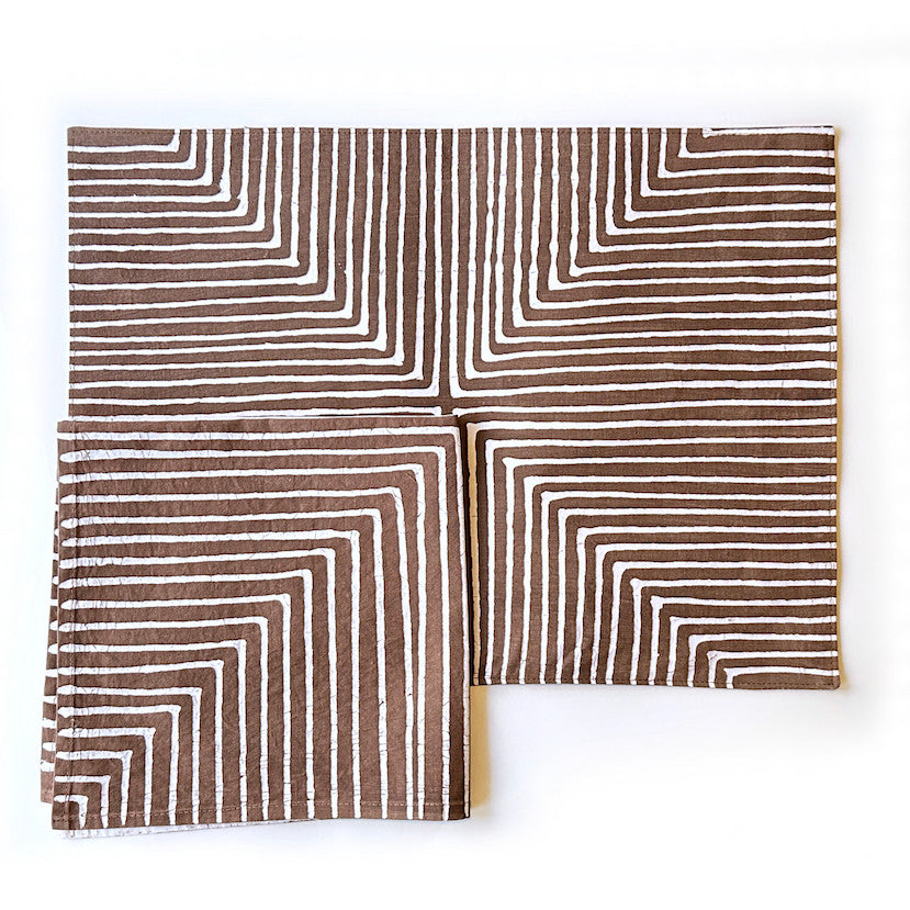 Brown Mitsetse Placemats - Set of 2, photo 3 of 4