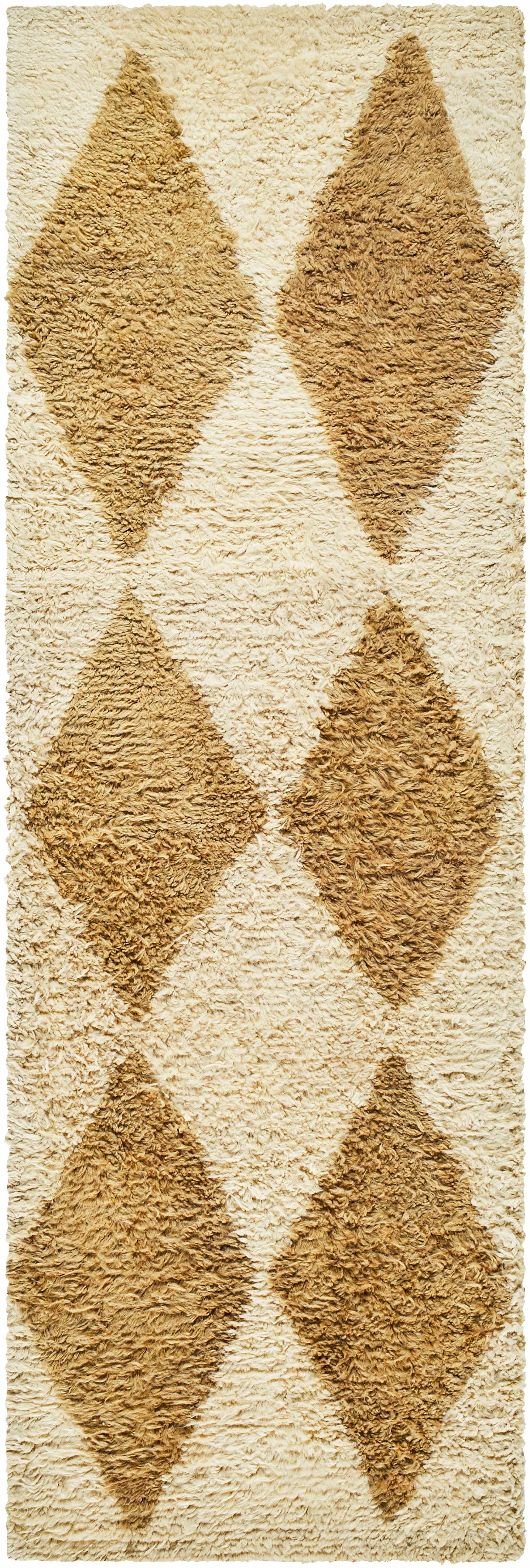 Tivka Diamond Checkered Wool Rug by Boutique Rugs