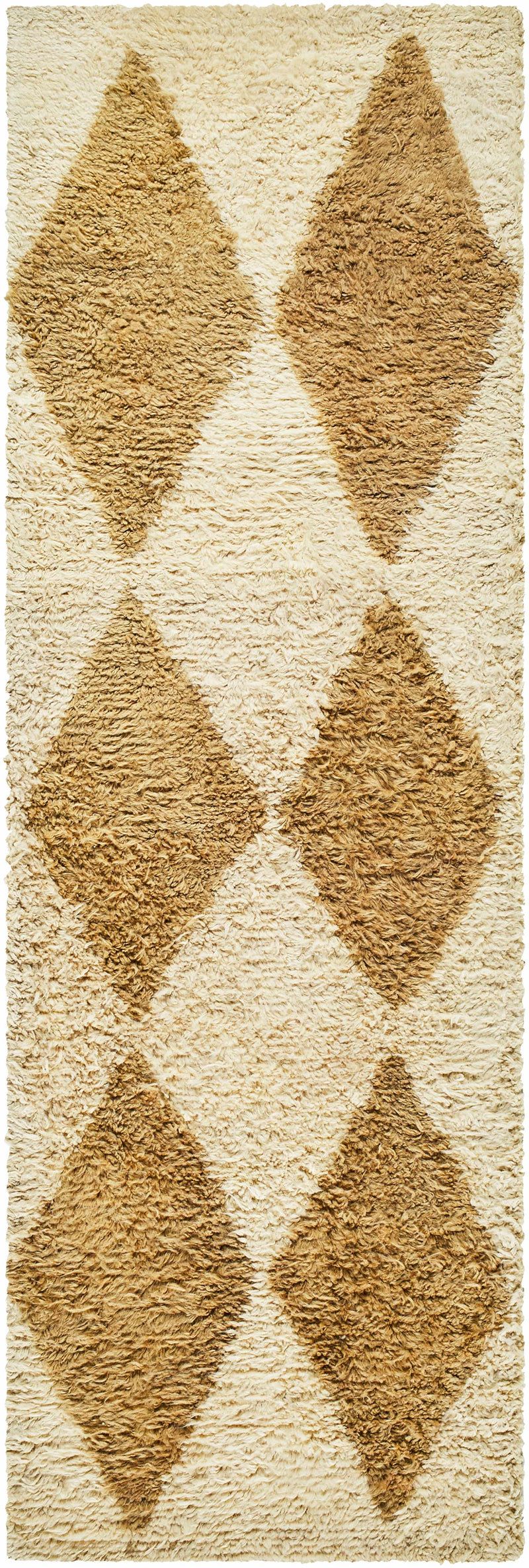 Tivka Diamond Checkered Wool Rug by Boutique Rugs