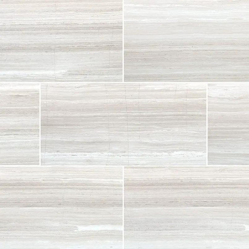 White Oak Honed Marble Tiles 12x24 by MSI Surfaces