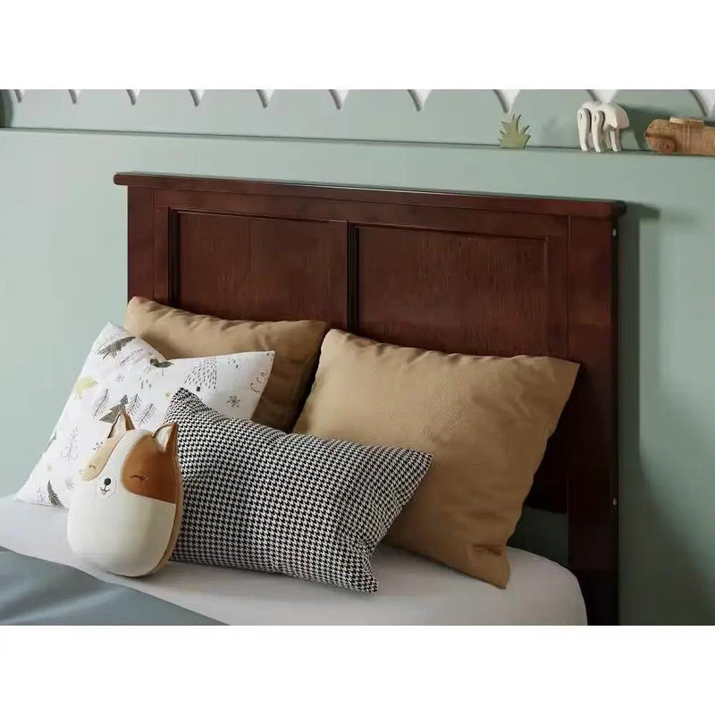 Twin size Traditional Style Headboard in Walnut Wood Finish by HomePacific