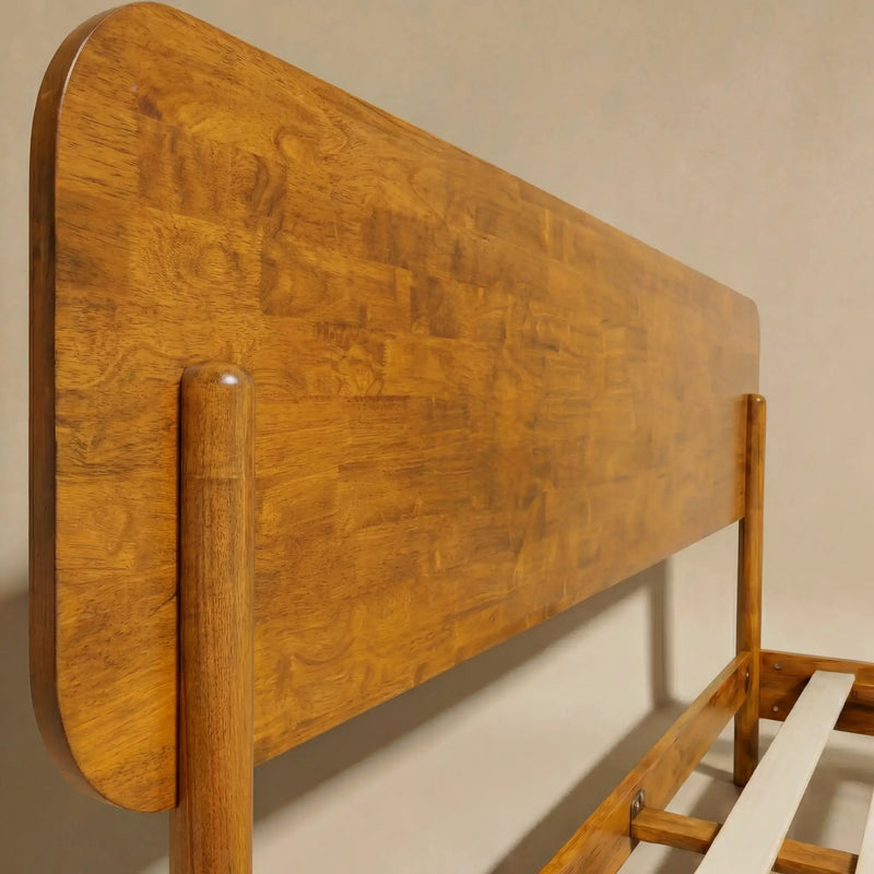 Frida Solid Wood Bed Frame by Megsu