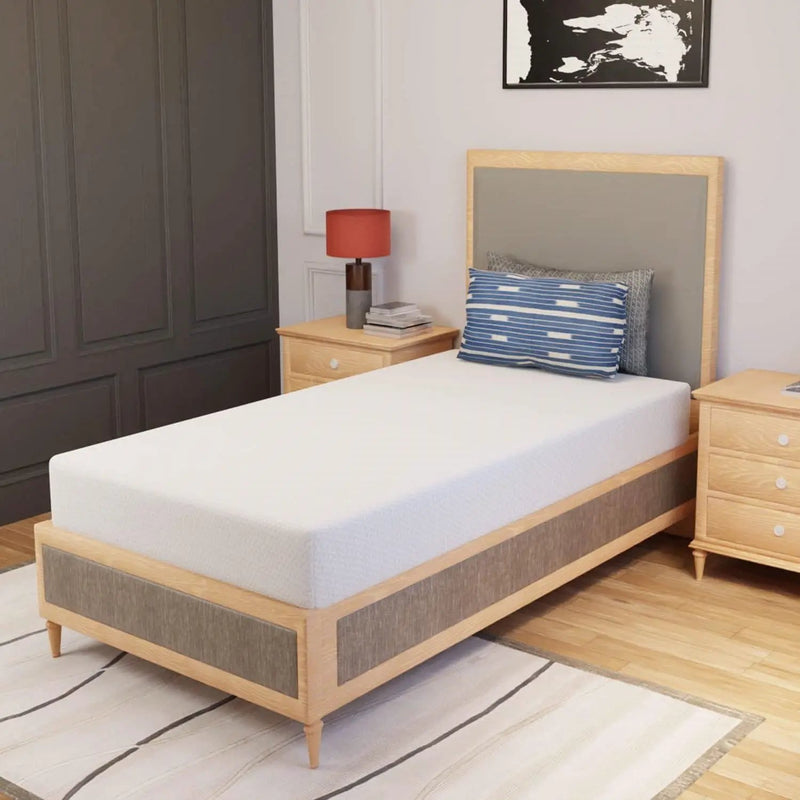 Twin size 8-inch Thick Medium Firm Cool Gel Memory Foam Mattress by HomePacific