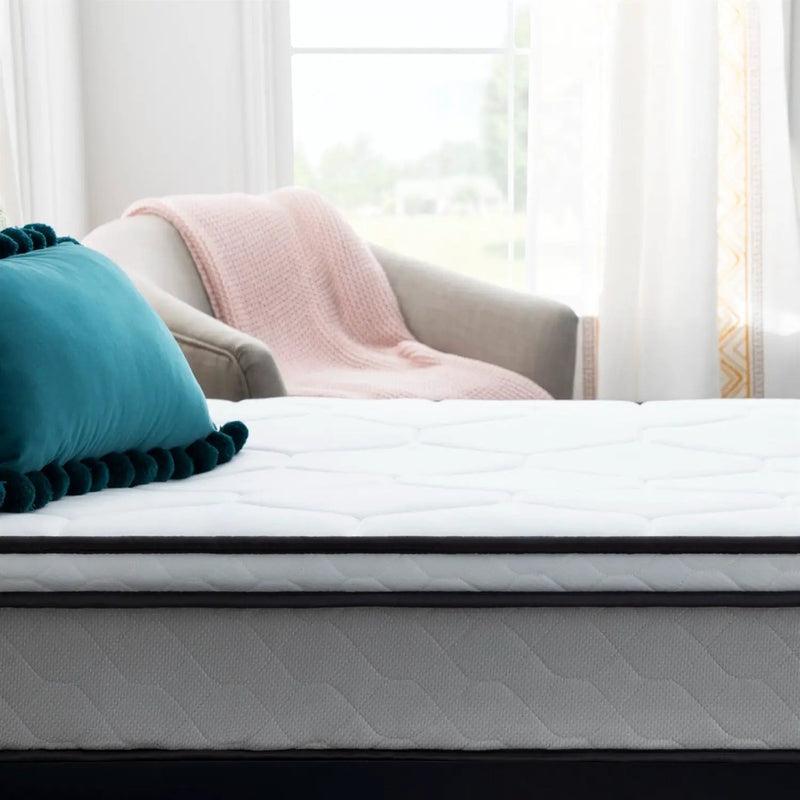 Twin size 8-inch Plush Memory Foam Innerspring Hybrid Mattress by HomePacific