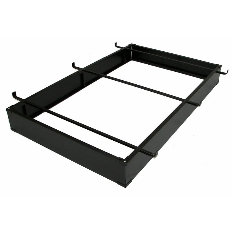 Twin / Twin XL Hotel Style Metal Bed Base Bed Frame in Espresso - 6-inch High by HomePacific