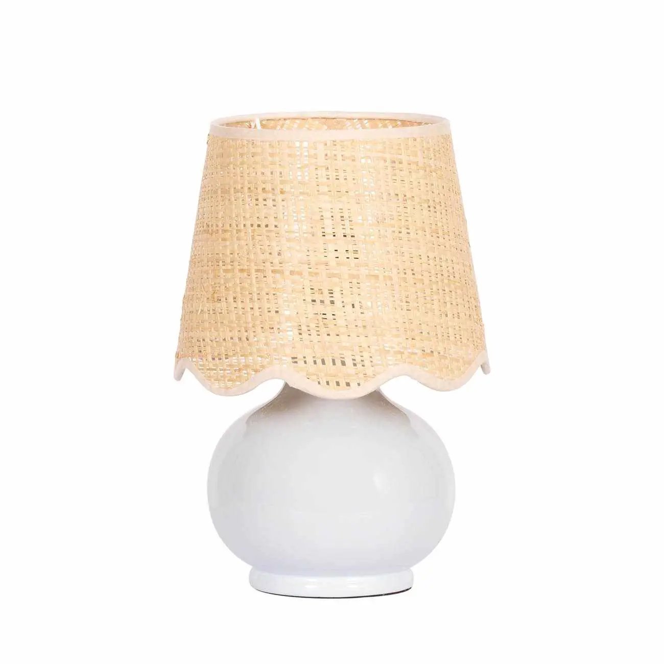 Tocae Blue Solid Ceramic Table Lamp by Boutique Rugs