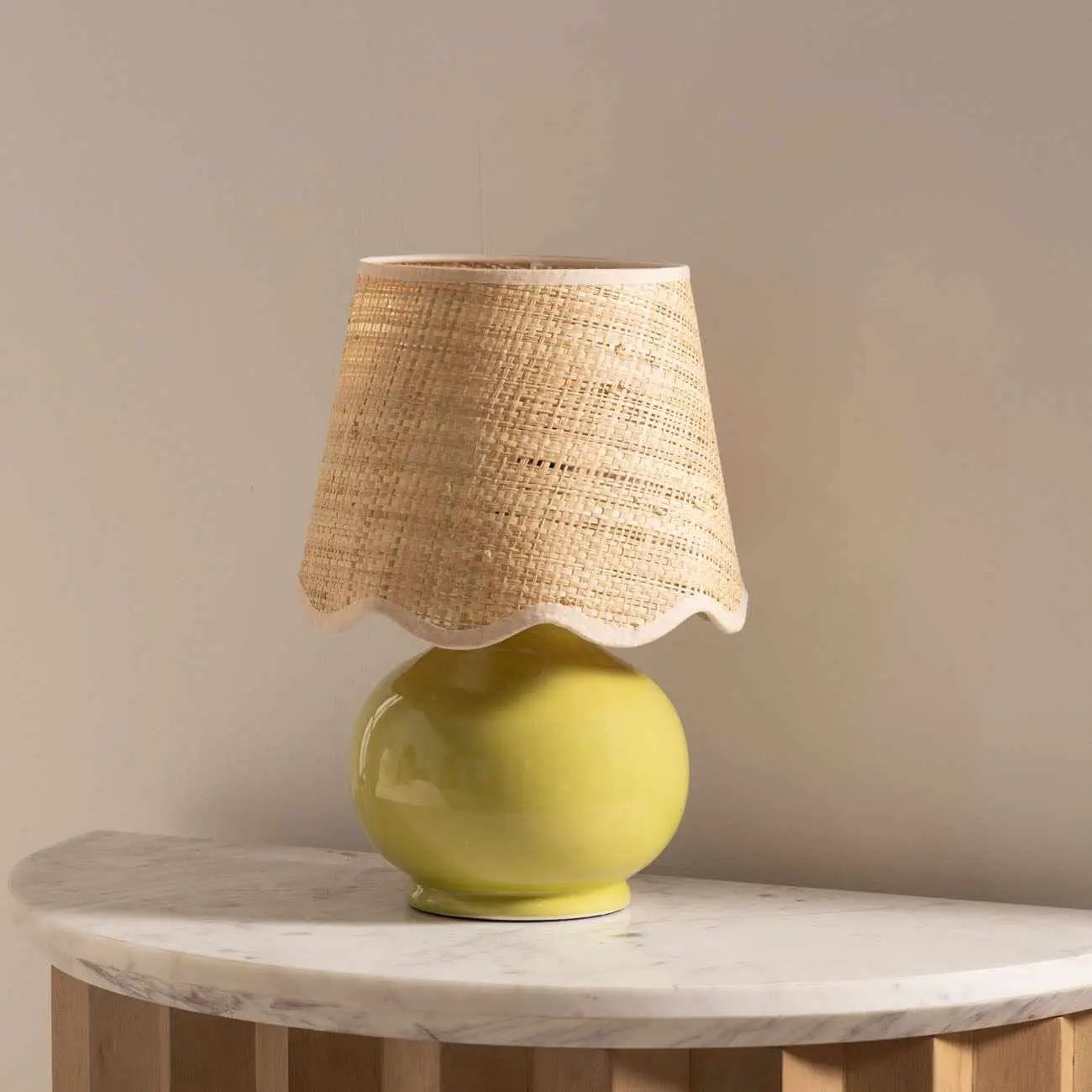 Theisseil Olive Green Table Lamp by Boutique Rugs