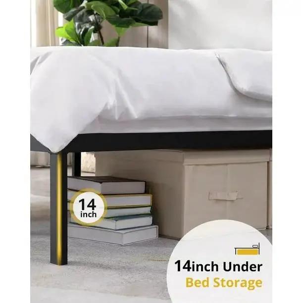 Twin XL 16-inch Heavy Duty Metal Bed Frame with 3,000 lbs Weight Capacity by HomePacific