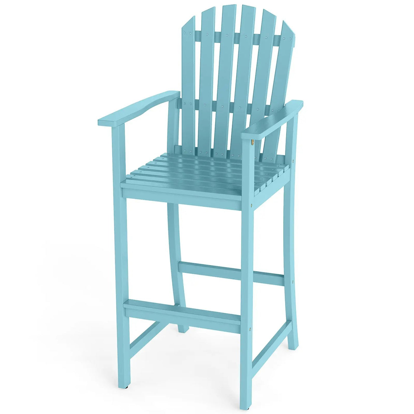 Tall Adirondack Chair with Armrests and Footrest for Deck by DirectDeals