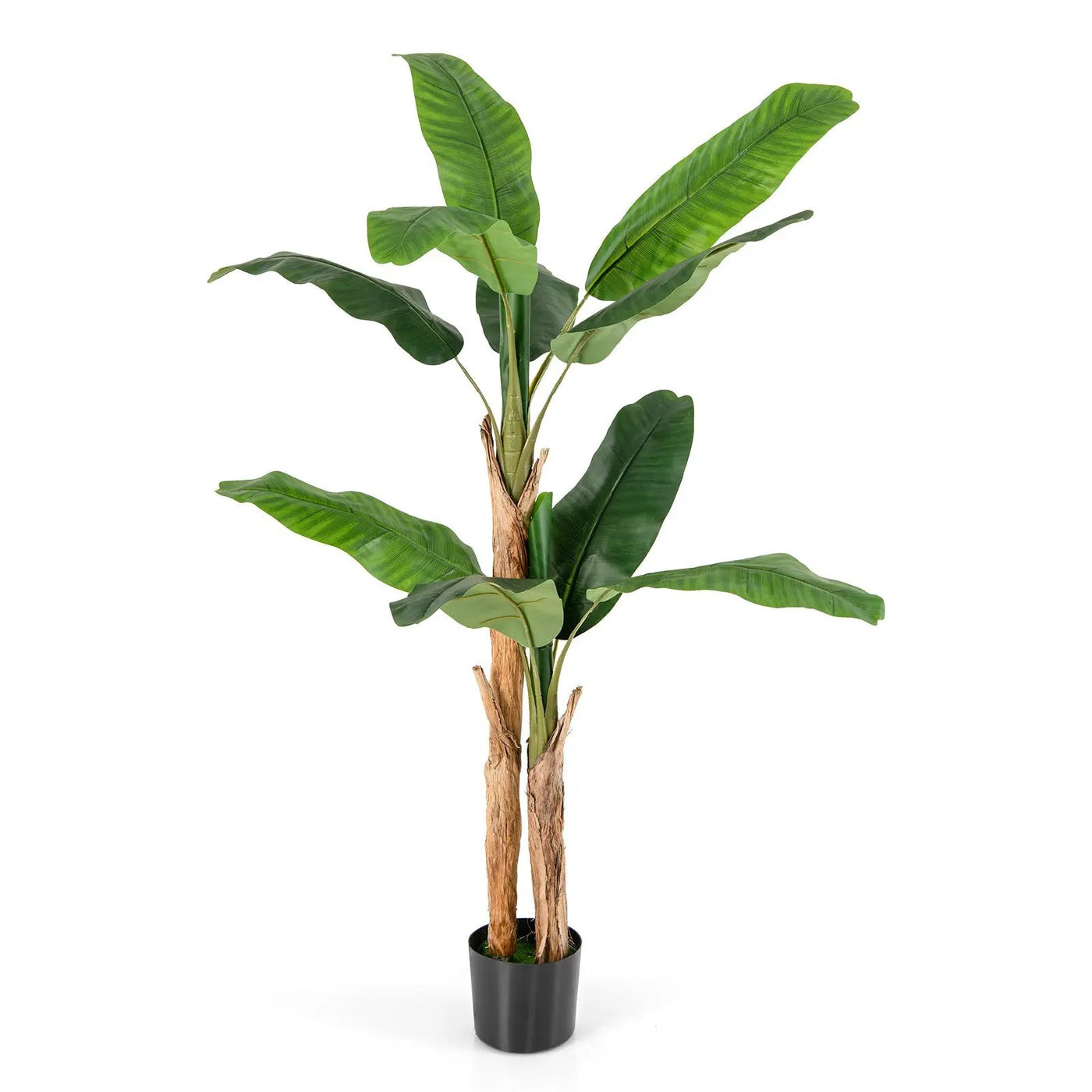 5.5/6.5 Feet Tall Artificial Banana Tree with 10/27 Large Leaves by DirectDeals
