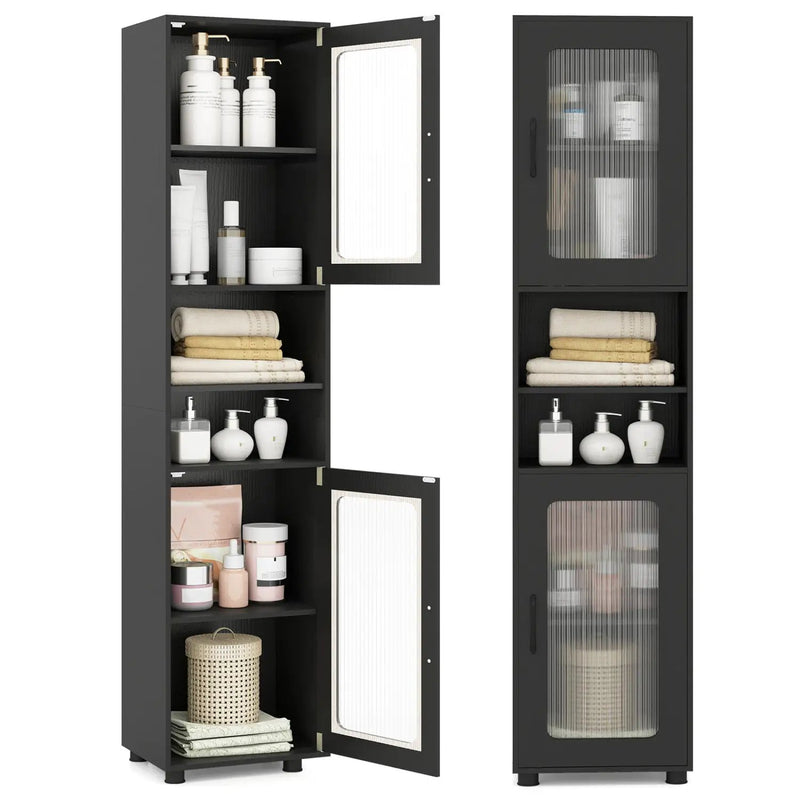 Tall Bathroom Storage Cabinet 67 Inches Freestanding Storage Organizer by DirectDeals