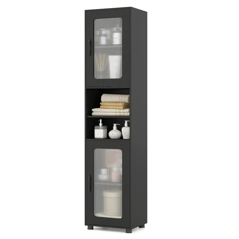 Tall Bathroom Storage Cabinet 67 Inches Freestanding Storage Organizer by DirectDeals