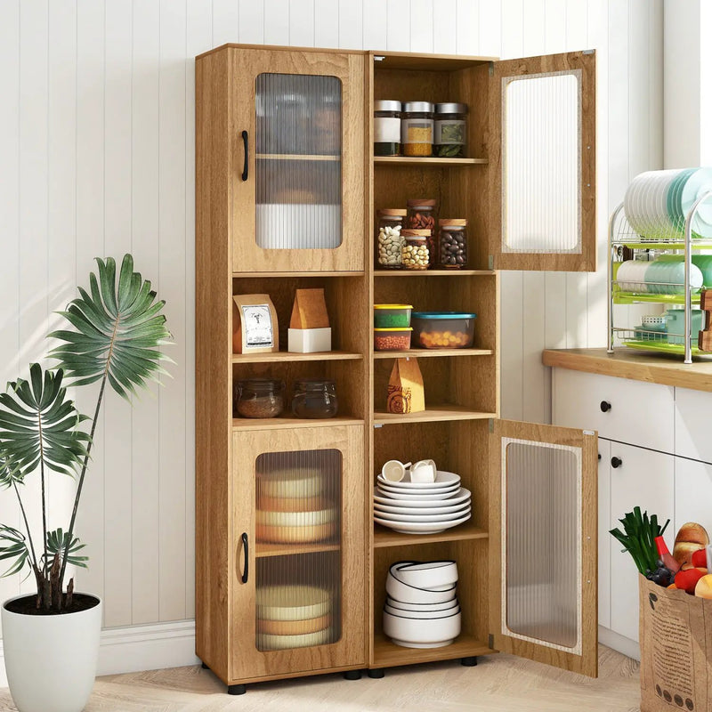 Tall Bathroom Storage Cabinet 67 Inches Freestanding Storage Organizer by DirectDeals
