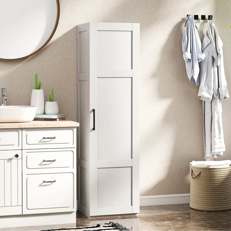 Tall Storage Cabinet with 4 Storage Shelves for Bathroom Living Room by DirectDeals