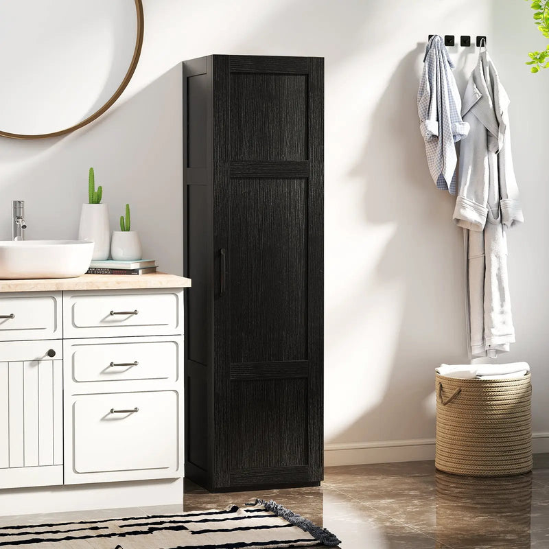 Tall Storage Cabinet with 4 Storage Shelves for Bathroom Living Room by DirectDeals
