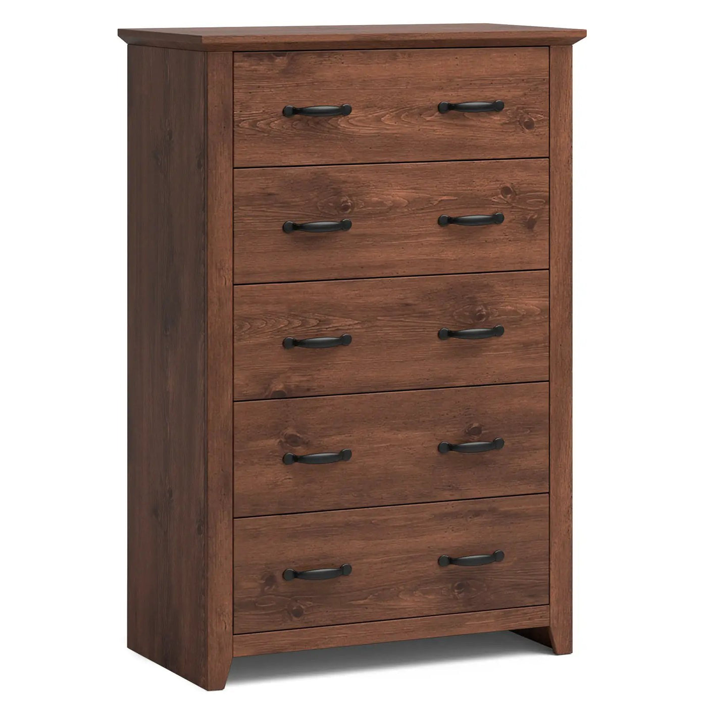 Tall Storage Dresser with 5 Pull-out Drawers for Bedroom Living Room by DirectDeals
