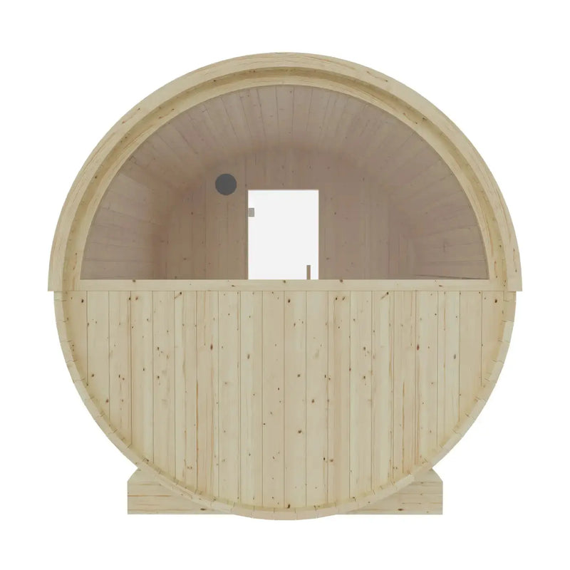 Tampere Finnish Barrel Sauna with WiFi Heater - Finnish Sauna Builders by Finnish Sauna Builders
