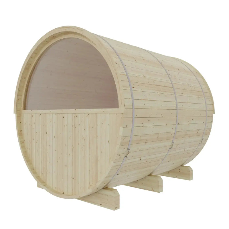 Tampere Finnish Barrel Sauna with WiFi Heater - Finnish Sauna Builders by Finnish Sauna Builders