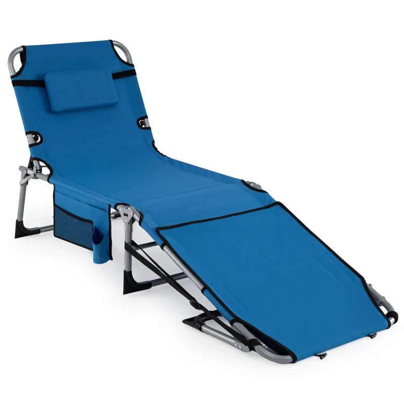 Tanning Chair with Face Arm Holes Portable Sunbathing Chair by DirectDeals