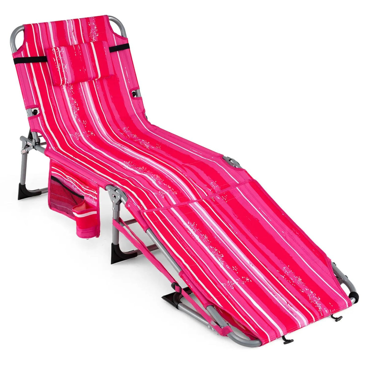 Tanning Chair with Face Arm Holes Portable Sunbathing Chair by DirectDeals