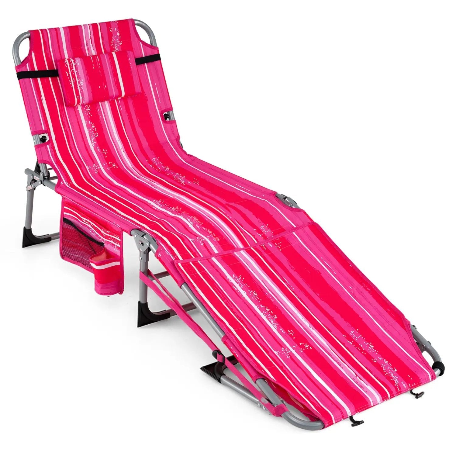 Tanning Chair with Face Arm Holes Portable Sunbathing Chair by DirectDeals