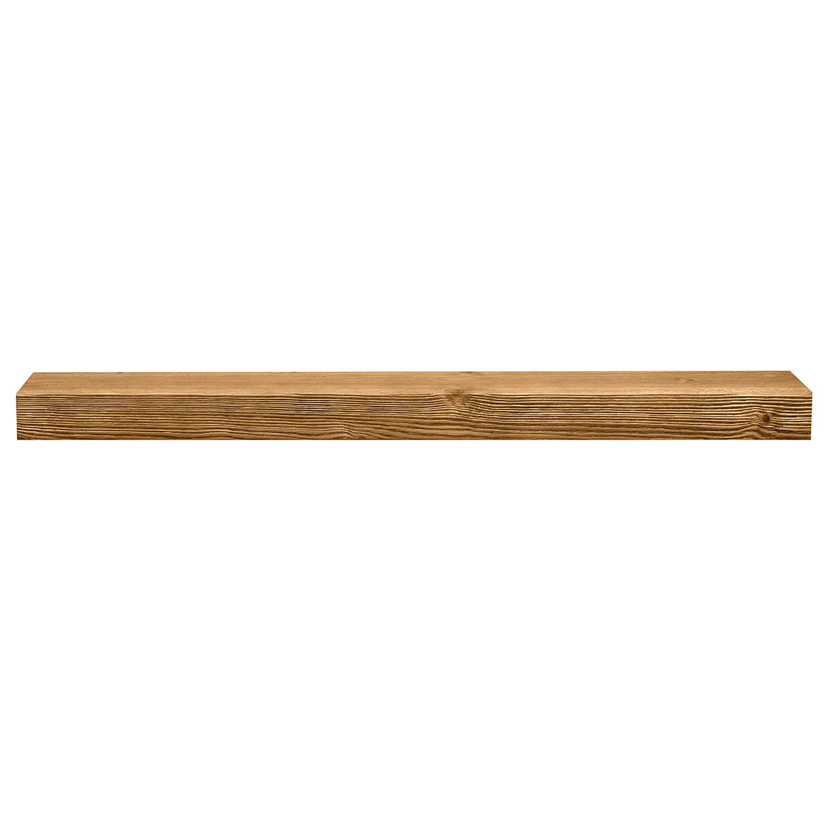 Textured Solid Floating Timber Fireplace Mantel Shelf by Dogberrycollections