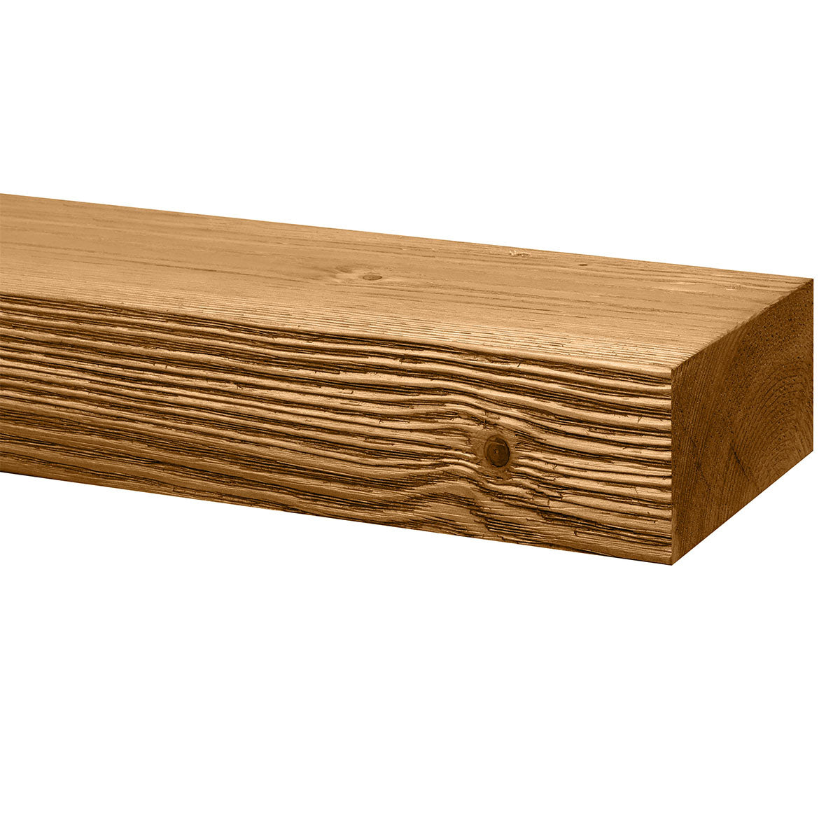 Textured Solid Floating Timber Fireplace Mantel Shelf by Dogberrycollections