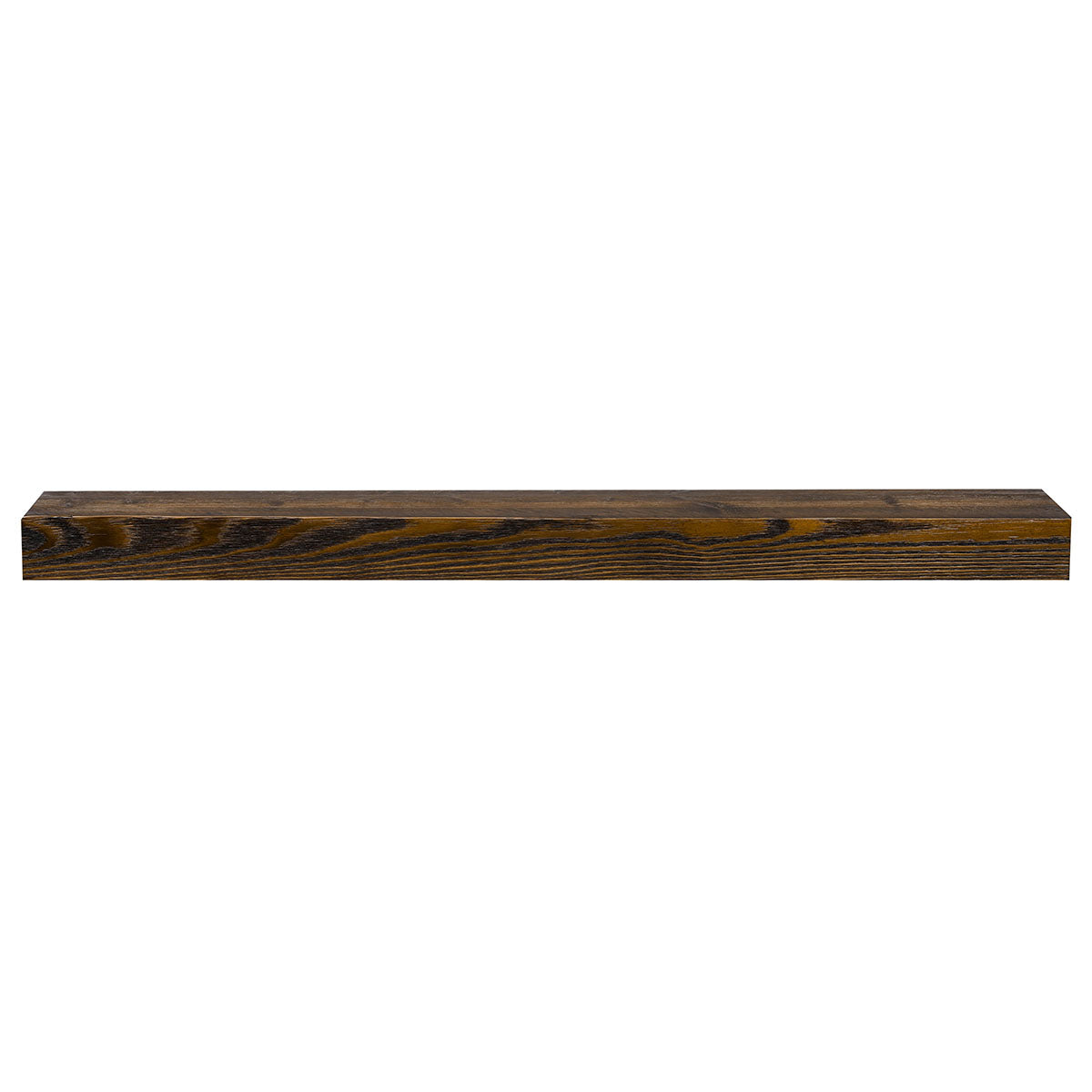 Textured Solid Floating Timber Fireplace Mantel Shelf by Dogberrycollections