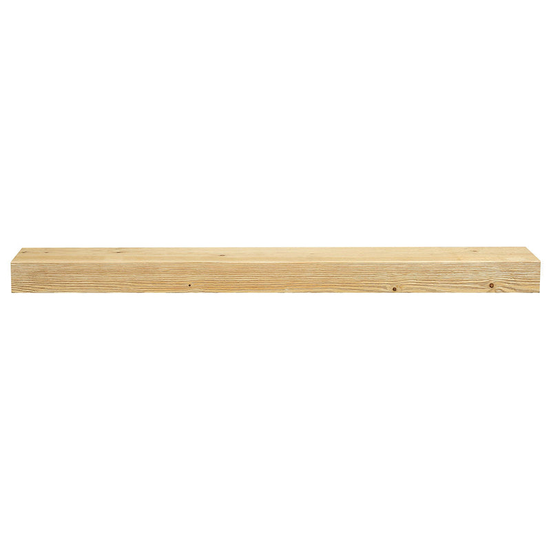 Textured Solid Floating Timber Fireplace Mantel Shelf by Dogberrycollections