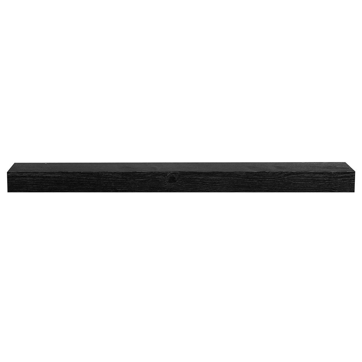 Textured Solid Floating Timber Fireplace Mantel Shelf by Dogberrycollections