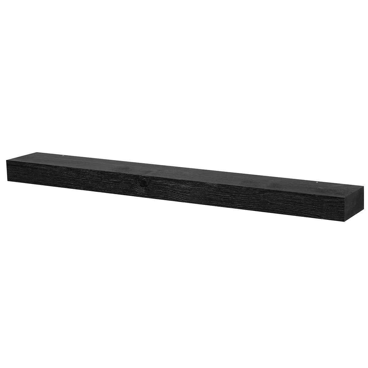 Textured Solid Floating Timber Fireplace Mantel Shelf by Dogberrycollections