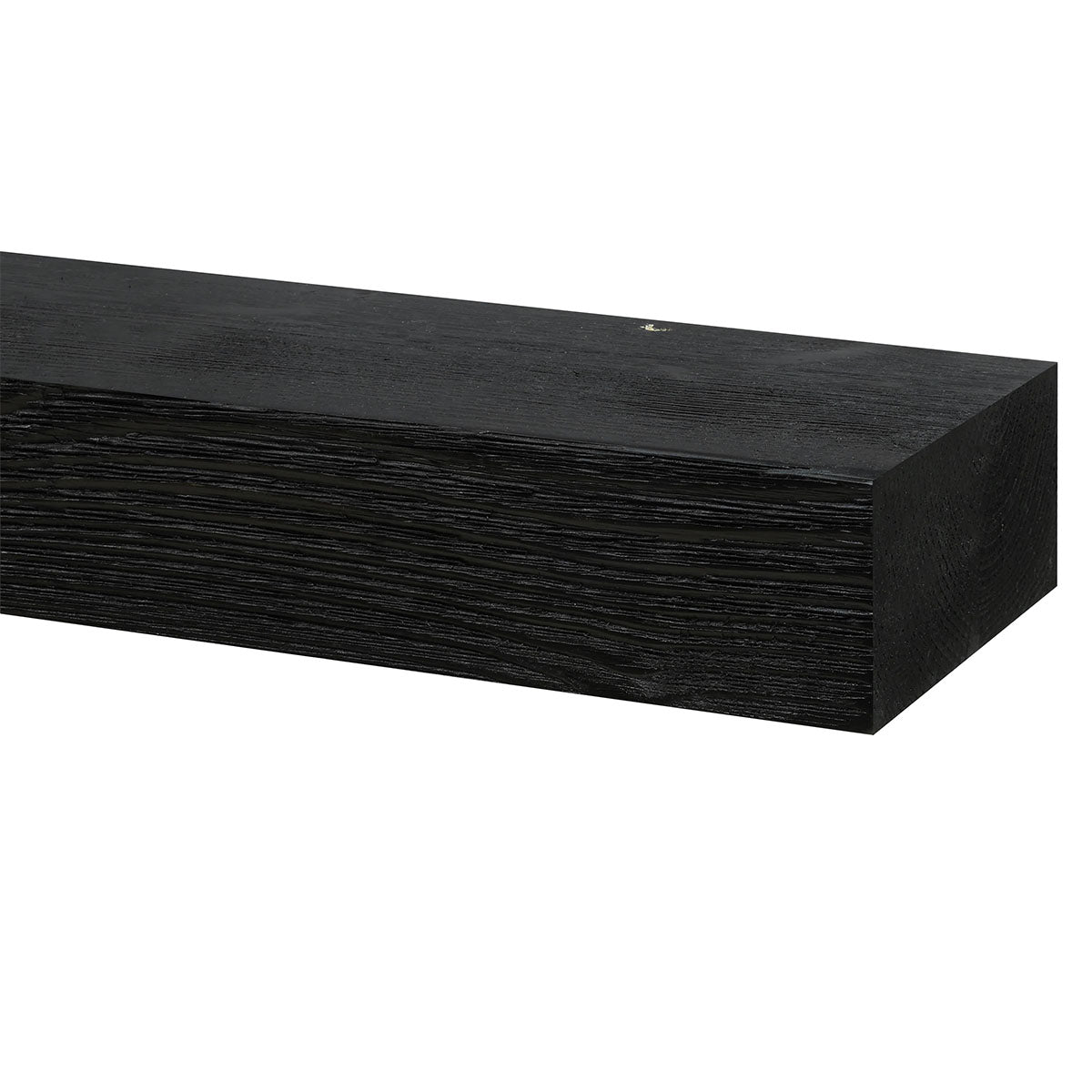 Textured Solid Floating Timber Fireplace Mantel Shelf by Dogberrycollections