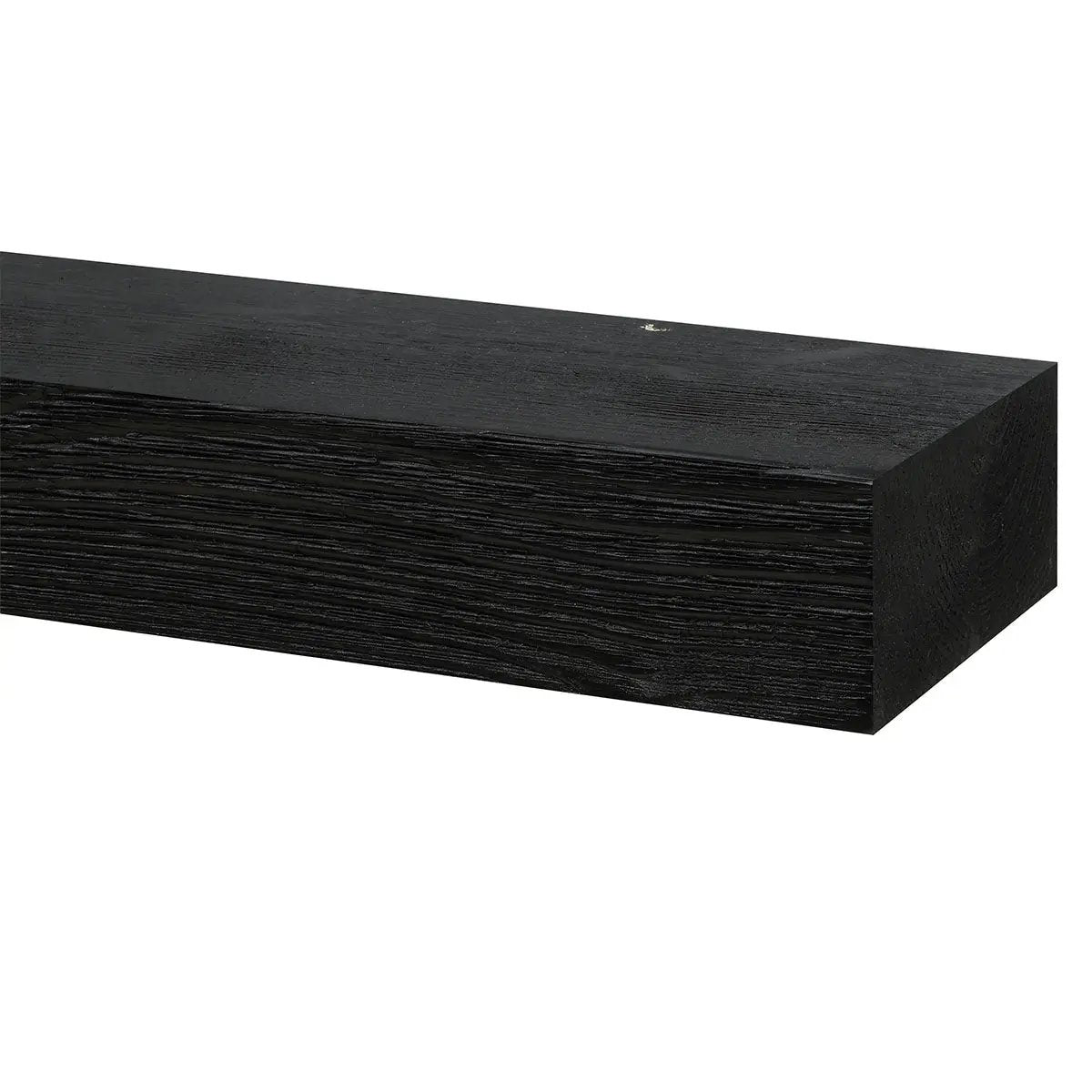 Textured Solid Floating Timber Fireplace Mantel Shelf by Dogberrycollections