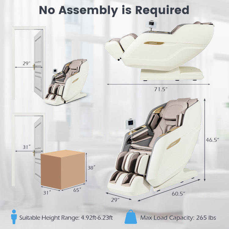 Therapy 36-New 3D Model-SL Track Massage Chair with Airbags Waist and Calves Heating Foot Rollers, photo 5 of 12