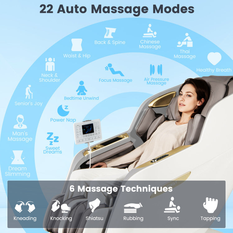 Therapy 36-New 3D Model-SL Track Massage Chair with Airbags Waist and Calves Heating Foot Rollers, photo 6 of 12