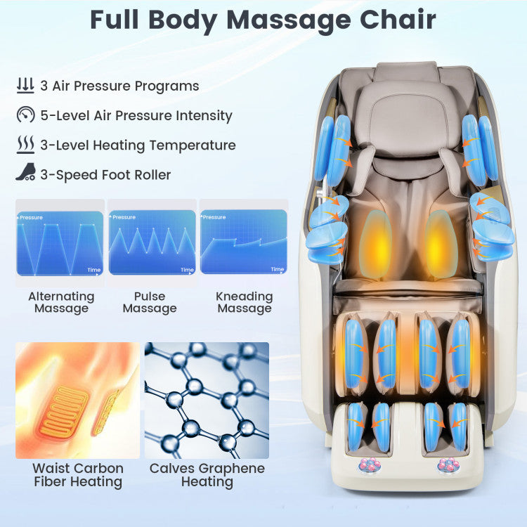 Therapy 36-New 3D Model-SL Track Massage Chair with Airbags Waist and Calves Heating Foot Rollers, photo 8 of 12
