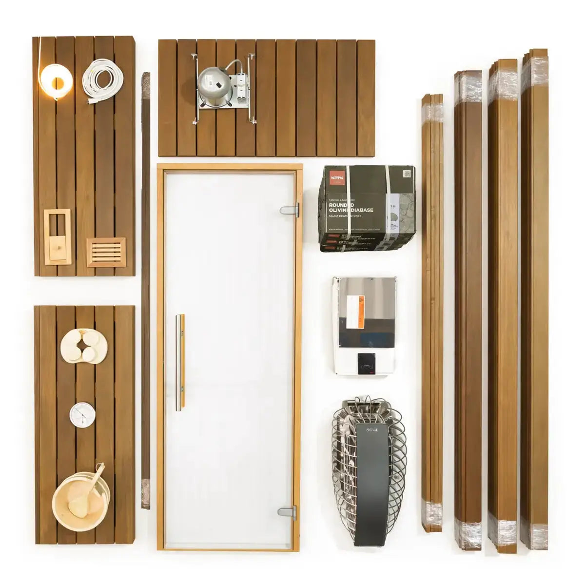 Custom Indoor Sauna Room - 6' x 8' x 8' - Finnish Sauna Builders by Finnish Sauna Builders