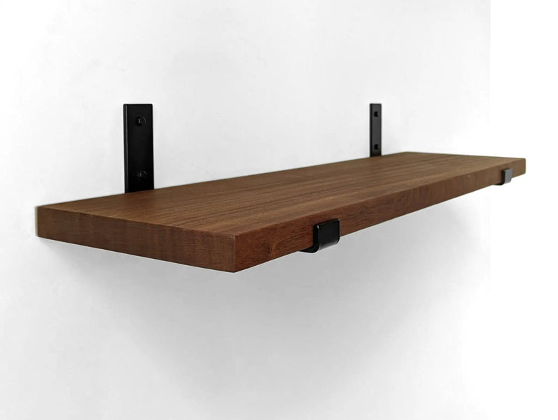 Thick Mahogany Board only (for Cascade Iron J Brackets) | Brackets fulfilled by Cascade Iron by NookWoodworking