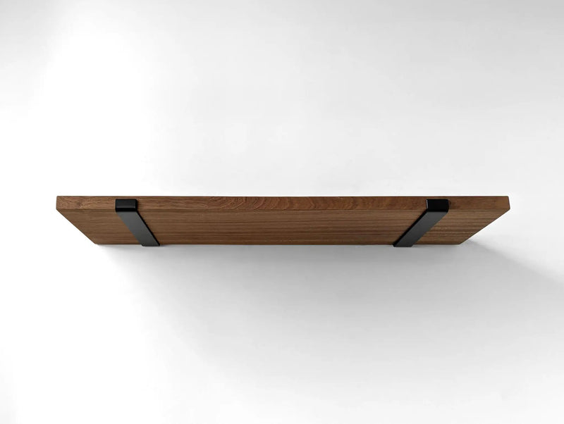 Thick Mahogany Board only (for Cascade Iron J Brackets) | Brackets fulfilled by Cascade Iron by NookWoodworking