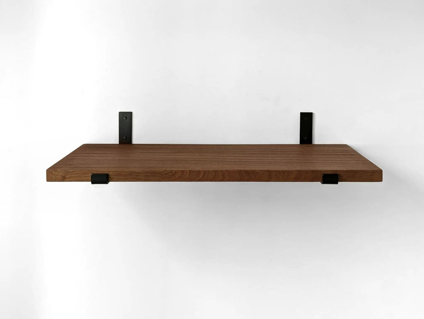 Thick Mahogany Board only (for Cascade Iron J Brackets) | Brackets fulfilled by Cascade Iron by NookWoodworking