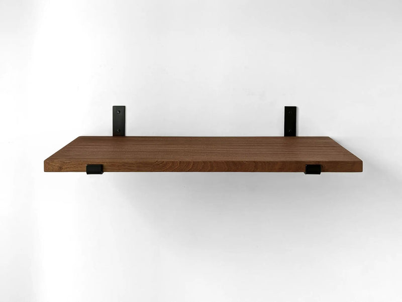Thick Mahogany Board only (for Cascade Iron J Brackets) | Brackets fulfilled by Cascade Iron by NookWoodworking