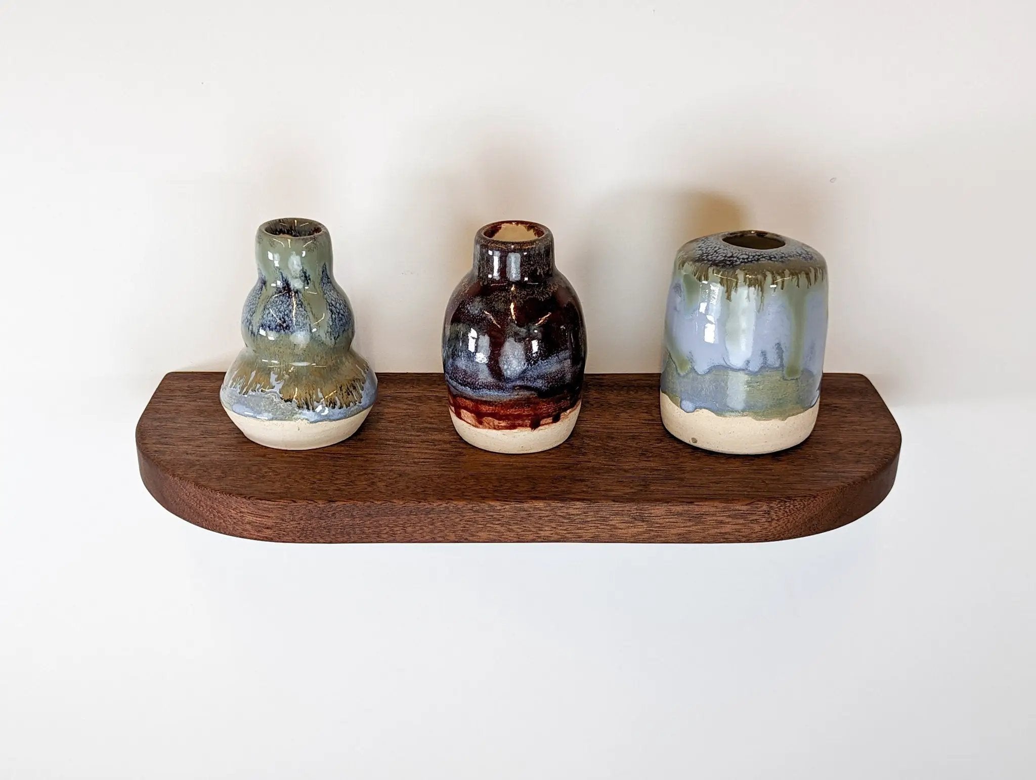 Thin Oak Floating Shelf with Rounded Corners by NookWoodworking