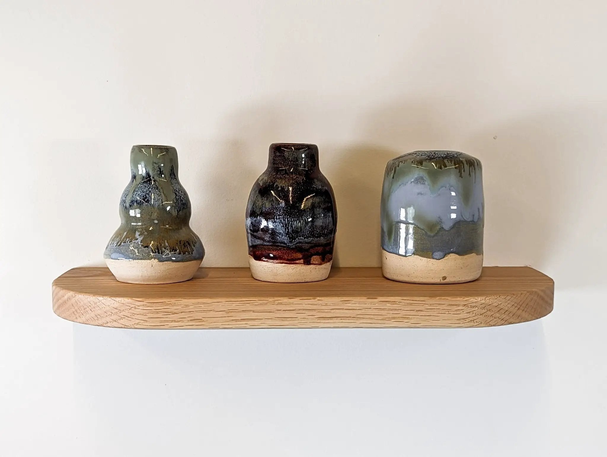 Thin Mahogany Floating Shelf with Rounded Corners by NookWoodworking