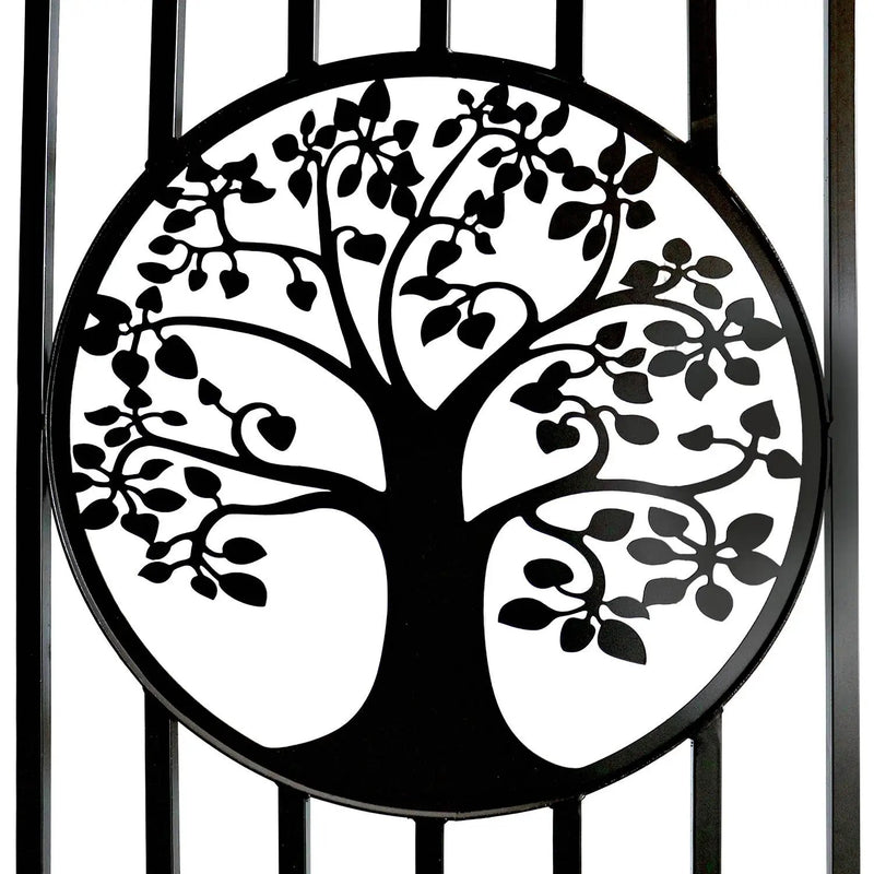 20x8 ft Steel Dual Swing Driveway Gate with Wider Goalposts by Chery Industrial